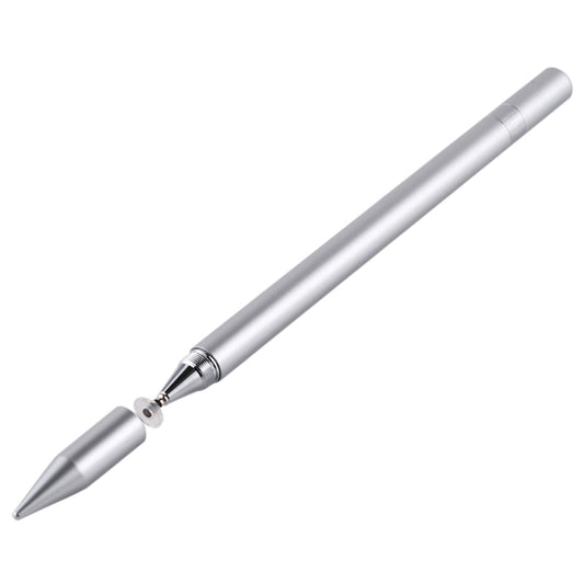 2 in 1 Stationery Writing Tools Metal Ballpoint Pen Capacitive Touch Screen Stylus Pen for Phones, Tablets