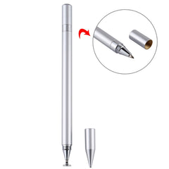 2 in 1 Stationery Writing Tools Metal Ballpoint Pen Capacitive Touch Screen Stylus Pen for Phones, Tablets