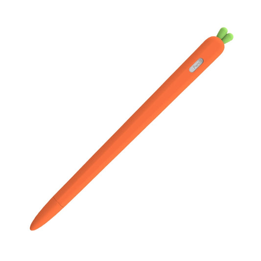 LOVE MEI For Apple Pencil 2 Carrot Shape Stylus Pen Silicone Protective Case Cover, For Apple Pencil 2