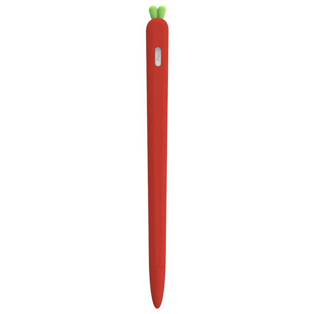 LOVE MEI Für Apple Pencil 2 Karottenform Stylus Pen Silikon Schutzhülle, Für Apple Pencil 2