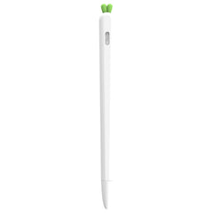 LOVE MEI For Apple Pencil 2 Carrot Shape Stylus Pen Silicone Protective Case Cover, For Apple Pencil 2