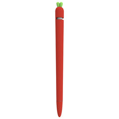 LOVE MEI For Apple Pencil 1 Carrot Shape Stylus Pen Silicone Protective Case Cover, For Apple Pencil 1