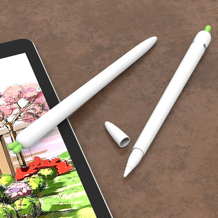 LOVE MEI For Apple Pencil 1 Carrot Shape Stylus Pen Silicone Protective Case Cover, For Apple Pencil 1