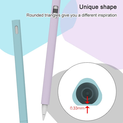 LOVE MEI Für Apple Pencil 2 Dreieckiger Stylus Pen Silikon-Schutzhülle, Für Apple Pencil 2