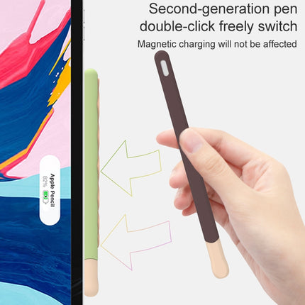 LOVE MEI Für Apple Pencil 2 Stylus Pen Silikon Schutzhülle mit Streifendesign, Für Apple Pencil 2