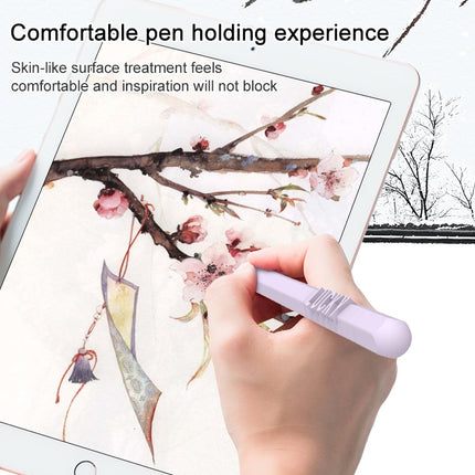 LOVE MEI Für Apple Pencil 2 Ziffernbuchstaben-Design Stylus Pen Silikon-Schutzhülle, Für Apple Pencil 2