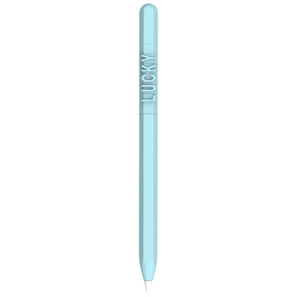 LOVE MEI Für Apple Pencil 2 Ziffernbuchstaben-Design Stylus Pen Silikon-Schutzhülle, Für Apple Pencil 2