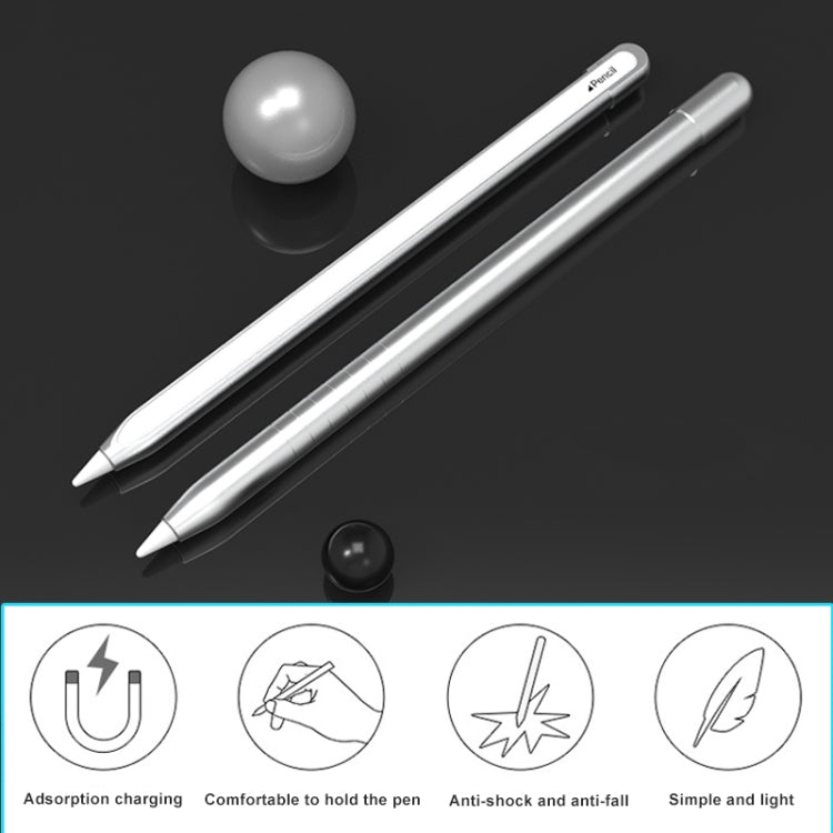Metallmatte, rutschfeste Stylus-Stift-Schutzhülle für Apple Pencil 2, für Apple Pencil 2