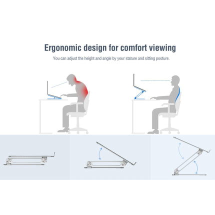 Soporte ajustable de aleación de aluminio para computadora portátil NILLKIN ProDesk