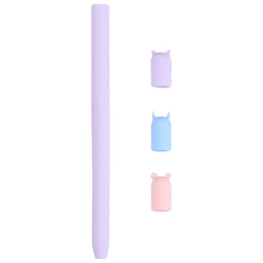 4 in 1 Stylus Pen Cartoon Animal Silicone Protective Case for Apple Pencil 1, For Apple Pencil 1