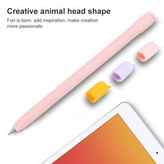 4 in 1 Stylus Pen Cartoon Animal Silicone Protective Case for Apple Pencil 1, For Apple Pencil 1