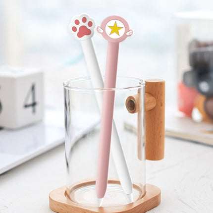 Niedliche Cartoon-Schutzhülle aus Silikon für Apple Pencil 1 (fünfzackiger Stern, rosa), für Apple Pencil 1