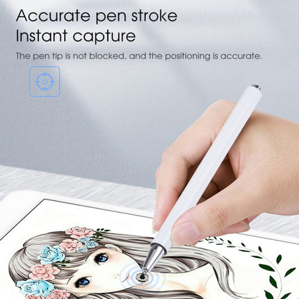 366 Universal Silicone Disc Nib Capacitive Stylus Pen with Magnetic Cap