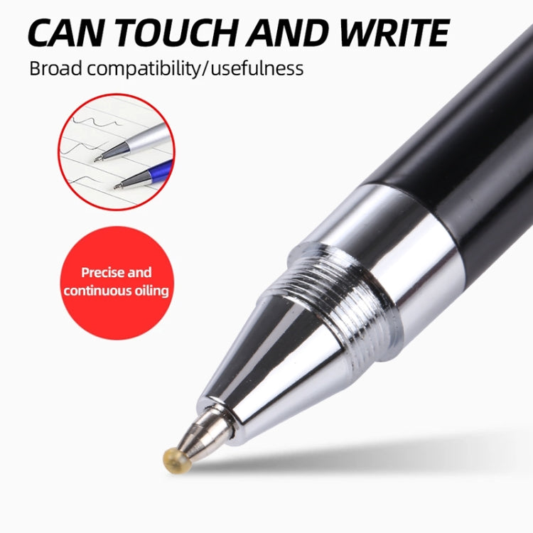 Pt360 2 in 1 Universal Silicone Disc Nib Stylus Pen with Common Writing Pen Function, Pt360 Black, Pt360 Pink, Pt360 Blue, Pt360 Silver, Pt360 White
