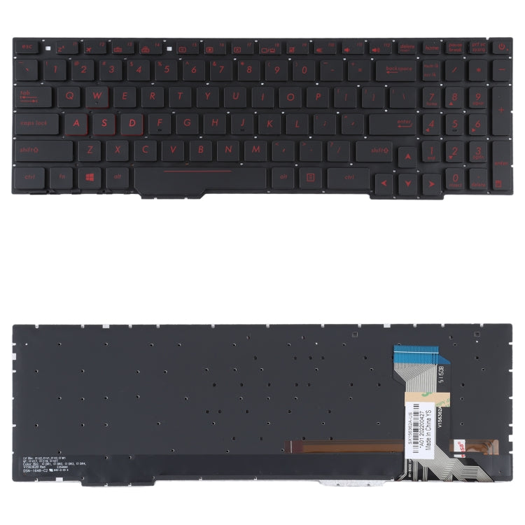 For Asus GL553VW ZX53V FX53VD ZX553 FX753 GL753 US Version Keyboard with Backlight