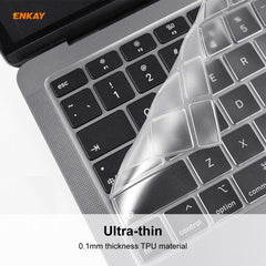 ENKAY TPU Keyboard Protector Cover for MacBook Air 13.3 inch A1932 (2018), EU Version, For MacBook Air 13.3 inch A1932 (2018)