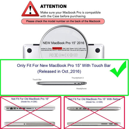 ENKAY Hat-Prince 2 in 1 Frosted Hard Shell Plastic Protective Case + US Version Ultra-thin TPU Keyboard Protector Cover for 2016 New MacBook Pro 15.4 inch with Touchbar (A1707), 15.4 inch with Touch Bar US Version, 15.4 inch with Touch Bar             ...