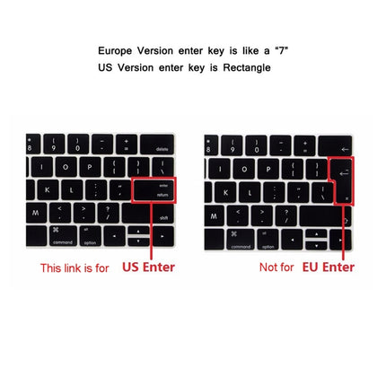 ENKAY Hat-Prince 2-in-1-Schutzhülle aus kristallklarem Hartplastik + ultradünne TPU-Tastaturschutzabdeckung in US-Version für das neue MacBook Pro 13,3 Zoll ohne Touchbar (A1708) von 2016