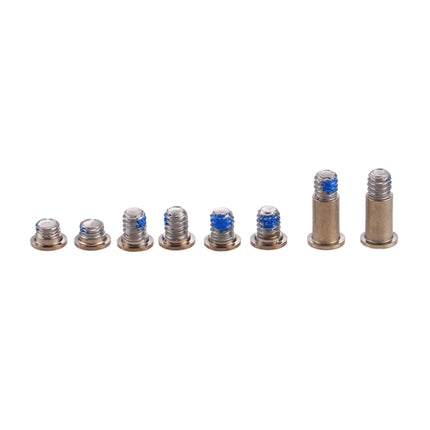 8 in 1 for Macbook 12 inch A1534 Computer Case Bottom Cover Screws (2 Long + 6 Short)