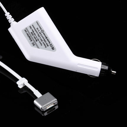 Cargador de coche MagSafe 2 de 5 pines, estilo T, 85 W, 20 V, 4,25 A, con 1 puerto USB para Apple MacBook A1398/A1424/MC975/MC976/ME664/ME665, longitud: 1,7 m, 85 W, 20 V, 4,25 A
