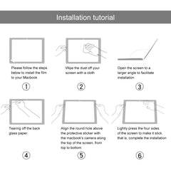 Película protectora de pantalla de vidrio templado 9H para MacBook Pro de 16 pulgadas, 1 pieza