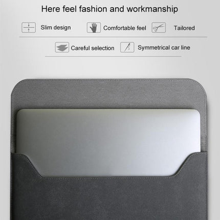 2 in 1 Horizontal Matte Leather Laptop Inner Bag + Power Bag for MacBook Air 11.6 inch A1465 (2012 - 2015) / A1370 (2010 - 2011), MacBook Air 11.6 inch A1465 (2012 - 2015) / A1370 (2010 - 2011)