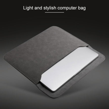 2 in 1 Horizontal Matte Leather Laptop Inner Bag + Power Bag for MacBook Air 13.3 inch A1466 (2012 - 2017) / A1369 (2010 - 2012), MacBook Air 13.3 inch A1466 (2012 - 2017) / A1369 (2010 - 2012)