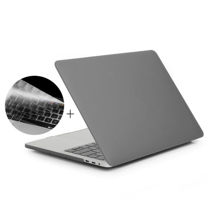 ENKAY Hat-Prince 2 in 1 Frosted Hard Shell Plastic Protective Case + Europe Version Ultra-thin TPU Keyboard Protector Cover for 2016 MacBook Pro 15.4 Inch with Touch Bar (A1707), 15.4 inch with Touch Bar Europe Version
