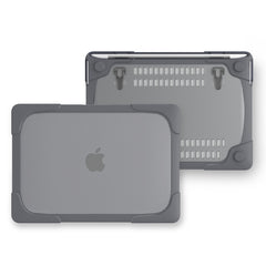 Für Macbook Pro 13,3 Zoll (A1708) und mit Touchbar (A1706) Laptop TPU + PC Klappbare stoßfeste Schutzhülle mit Halterung, für Macbook Pro 13,3 Zoll mit Touch Bar