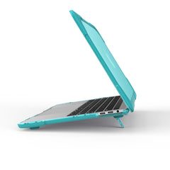 For Macbook Pro 13.3 inch (A1708) & with Touchbar (A1706) Laptop TPU + PC Folding Shockproof Protective Case with Holder, For Macbook Pro 13.3 inch with Touch Bar