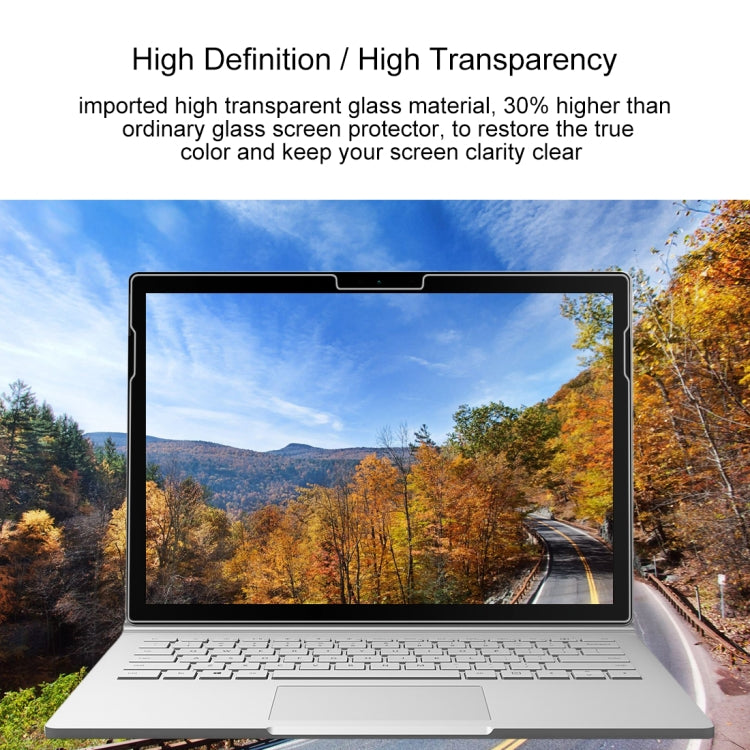 0.4mm 9H Surface Hardness Full Screen Tempered Glass Film for Microsoft Surface Book 13.5 inch