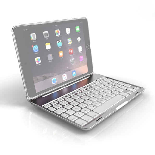 F8SM+ Laptop Version Colorful Backlit Aluminum Alloy Bluetooth Keyboard Tablet Case For iPad mini 4 / mini 5