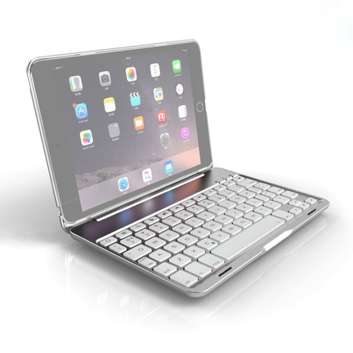 F8SM+ Laptop Version Colorful Backlit Aluminum Alloy Bluetooth Keyboard Tablet Case For iPad mini 4 / mini 5