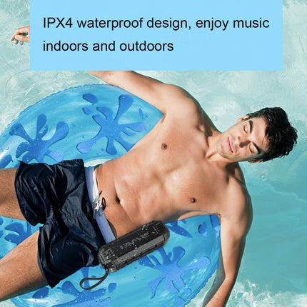 awei Y280 IPX4 Bluetooth Speaker Power Bank with Enhanced Bass, Built-in Mic, Support FM / USB / TF Card / AUX, Y280