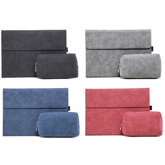 For Microsoft Surface Pro 7 / 7+ South African Sheepskin Magnetic Horizontal Flip Leather Case + Power Supply Bag with Pen Slot & Holder