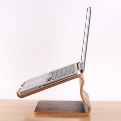 SamDi Artistic Wood Grain Desktop Heat Radiation Holder Stand Cradle for Apple Macbook, ASUS, Lenovo, Walnut, White Birch