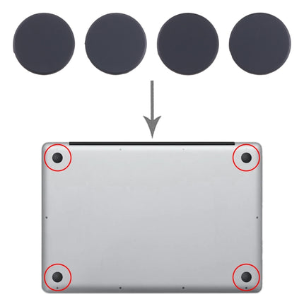 For MacBook Pro A2442 A2485 A2681 2021 2022 4 in 1 Bottom Case Rubber Mats, A2442 A2485 A2681 2021 2022