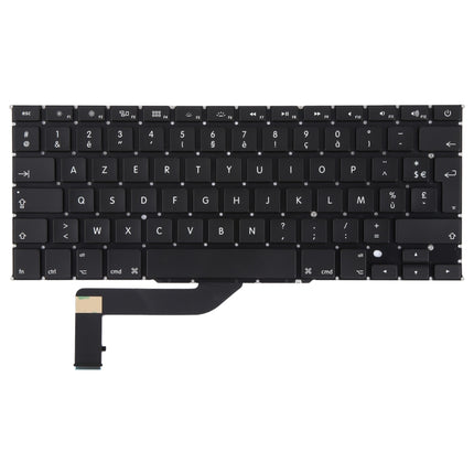 For Macbook Pro Retina 15 inch A1398 2012 2013 2014 2015 UK French Version Keyboard, A1398 2012 2013 2014 2015 (UK French Version)