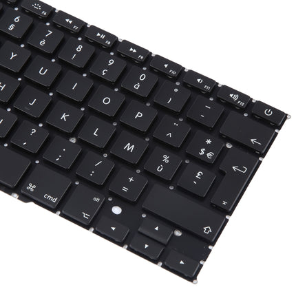 For Macbook Pro Retina 15 inch A1398 2012 2013 2014 2015 UK French Version Keyboard, A1398 2012 2013 2014 2015 (UK French Version)
