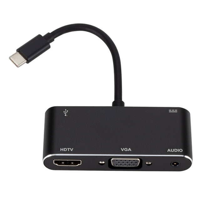 Convertidor USB-C/Tipo-C a HDMI/VGA/USB 3.0/PD