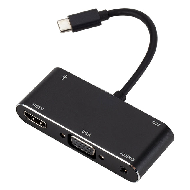 Convertidor USB-C/Tipo-C a HDMI/VGA/USB 3.0/PD