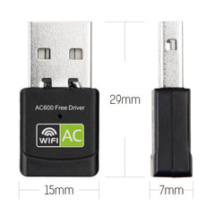 600Mbps AC Dual Band USB WIFI Adapter