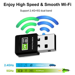 600Mbps AC Dual Band USB WIFI Adapter