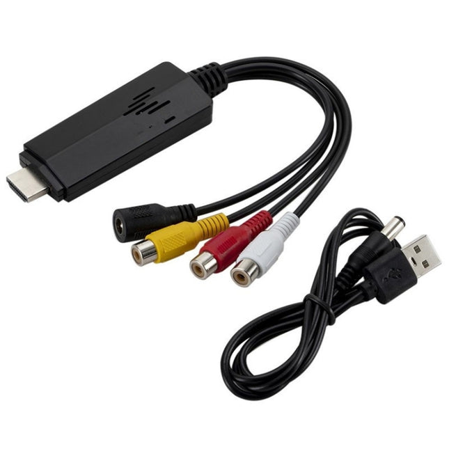 HD Video to 3RCA AV CVBS Converter Adapter, HD Video to 3RCA