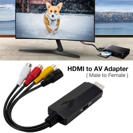 HD Video to 3RCA AV CVBS Converter Adapter, HD Video to 3RCA