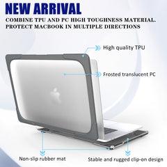 For MacBook Pro 16 inch A2141 (2019) PC + TPU Two Colors Laptop Protective Case