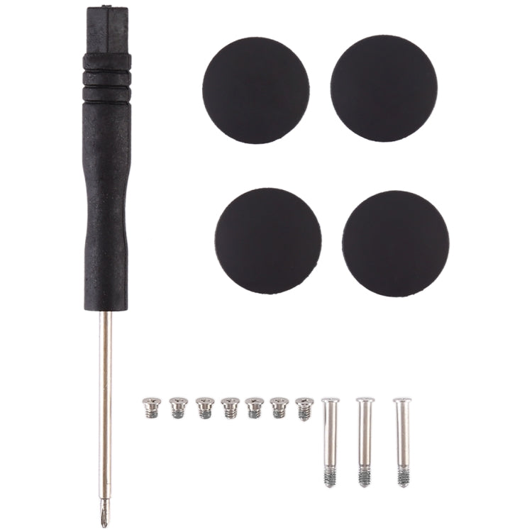 3 in 1/Set Bottom Rubber Cooling Mat + Screws + Screwdriver for Macbook Pro A1278 A1286 A1297, A1278