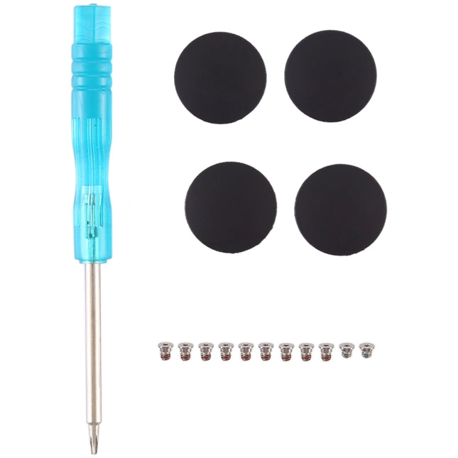 3 in 1/Set Bottom Rubber Cooling Mat + Screws + Screwdriver for Macbook Pro Retina A1398 A1502 A1425, A1398