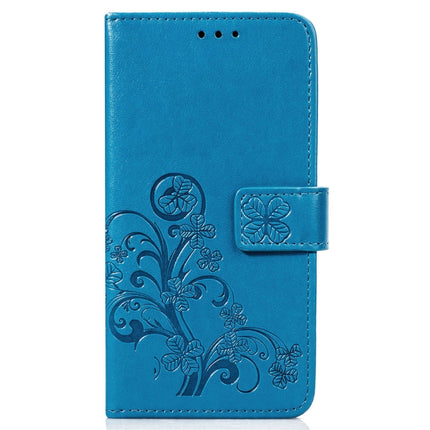 Lucky Clover Pressed Flowers Pattern Leather Case for OnePlus 6T, with Holder & Card Slots & Wallet & Hand Strap, For OnePlus 6T