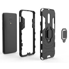 PC + TPU Shockproof Protective Case with Magnetic Ring Holder for OnePlus 7